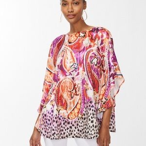 Chico’s Paisley Print Poncho